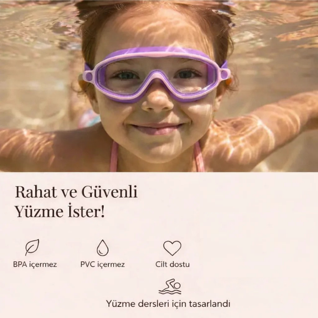 Profesyonel Çocuk Yüzme Gözlüğü