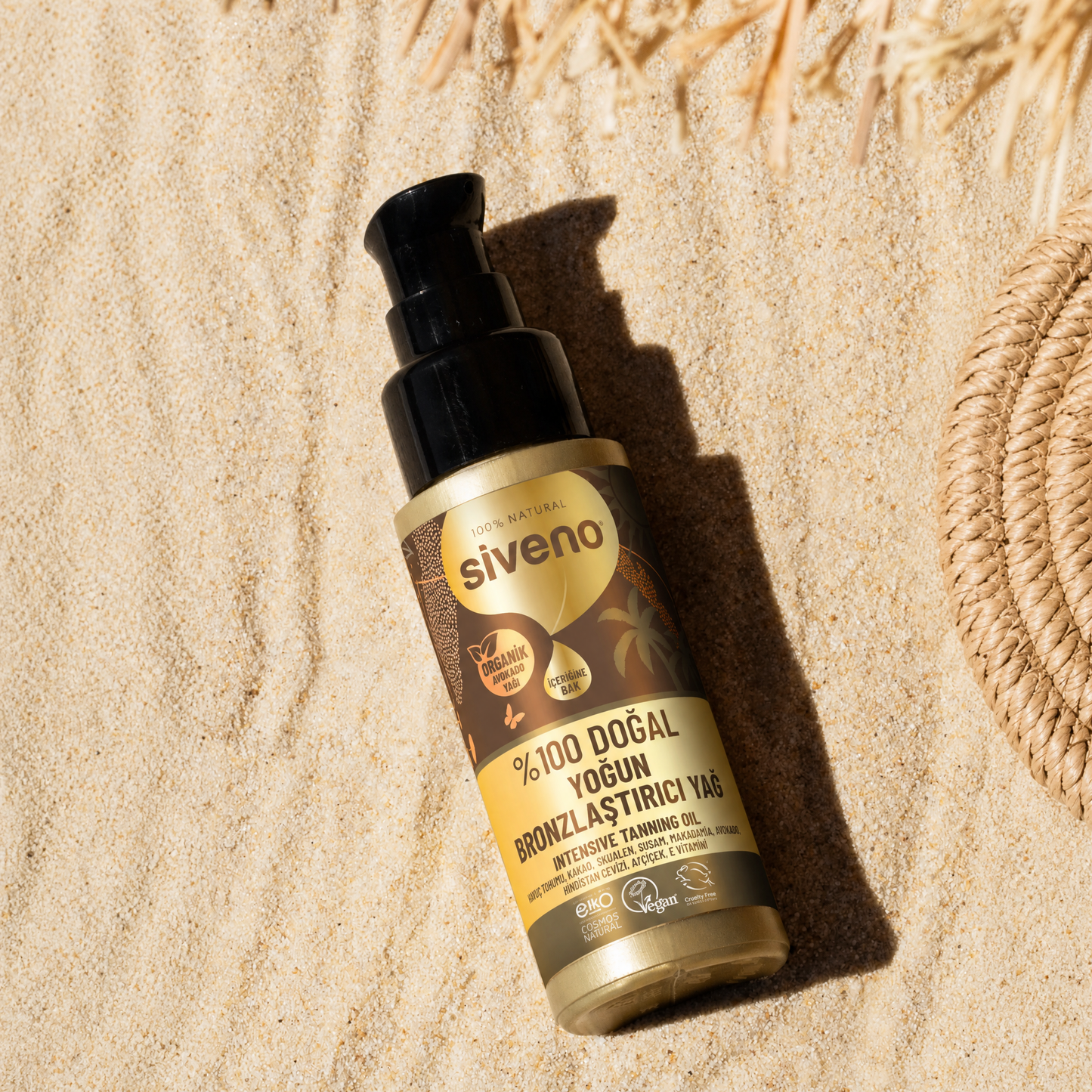 Siveno %100 Doğal Avokado Yağlı Bronzlaştırıcı 50 ml