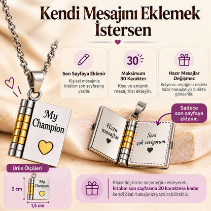 Daima Seninle – Mesajlı Kitap Kolye