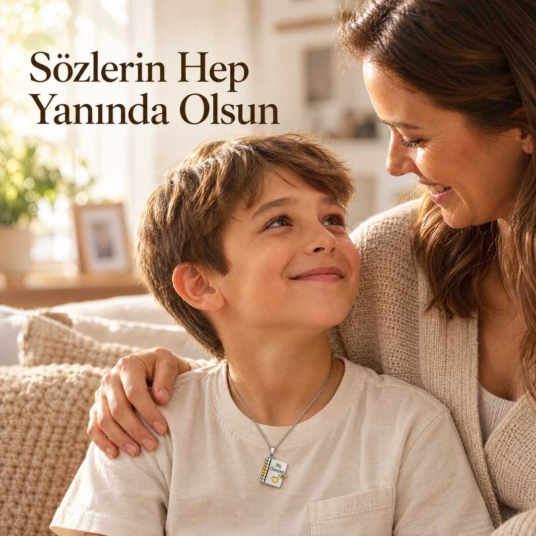Daima Seninle – Mesajlı Kitap Kolye