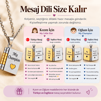 Daima Seninle – Mesajlı Kitap Kolye