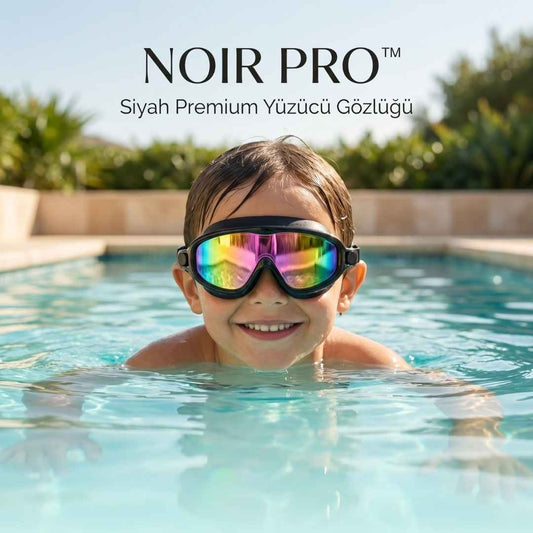 Noir Pro™ Siyah Premium Yüzücü Gözlüğü