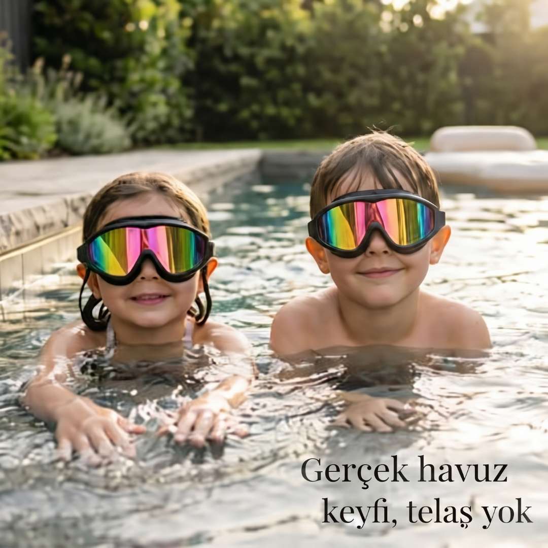 Noir Pro™ Siyah Premium Yüzücü Gözlüğü