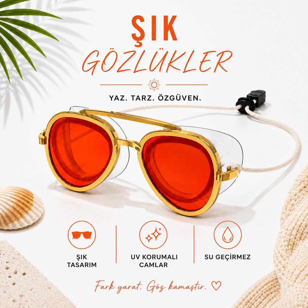 UV Korumalı Net Görüşlü Yüzme Gözlüğü