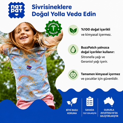 Çocuklar İçin Böcek Kovucu Koruma Çıkartması